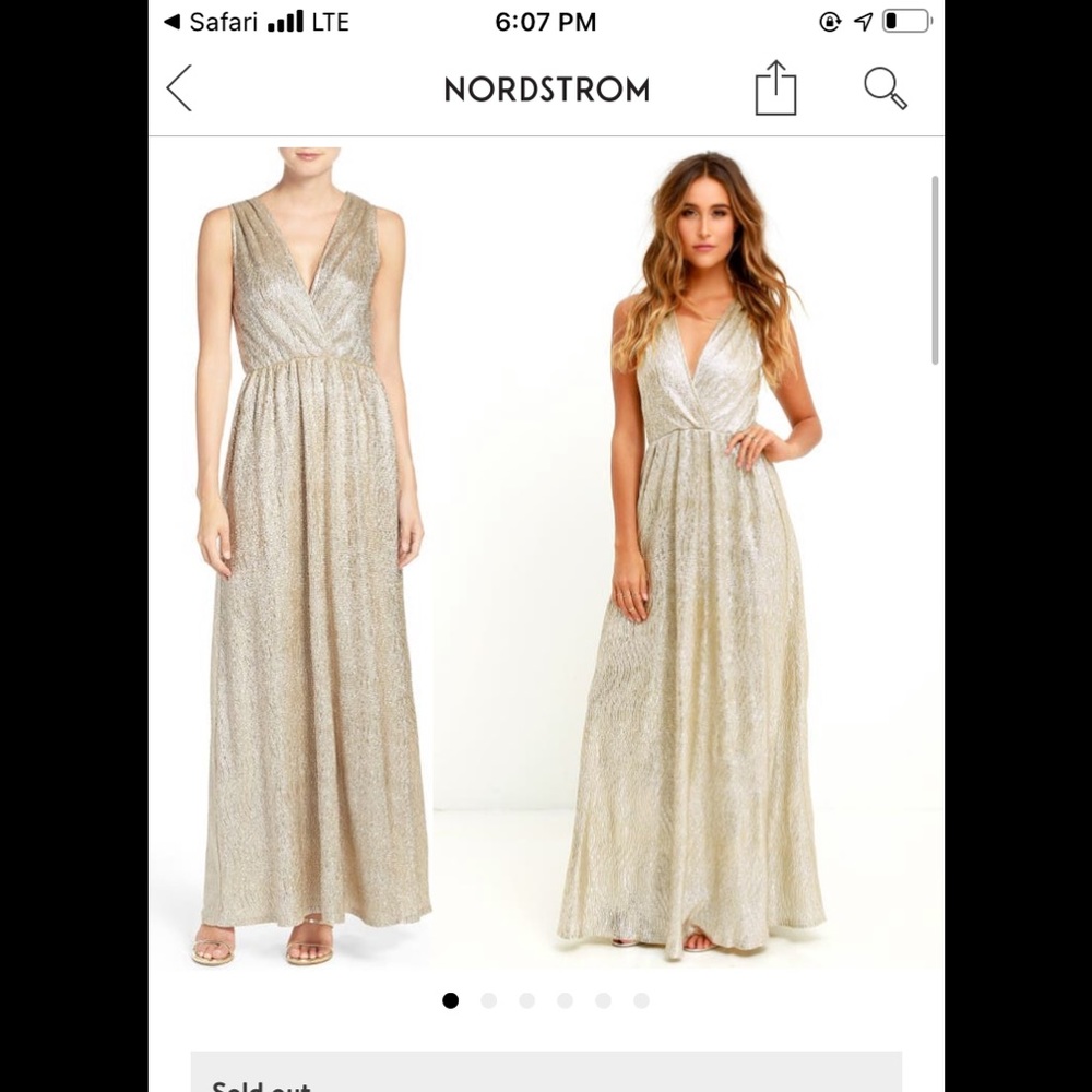 BNWT‼️ LULU’s “ALL THAT SPARKLES” MAXI DRESS✨